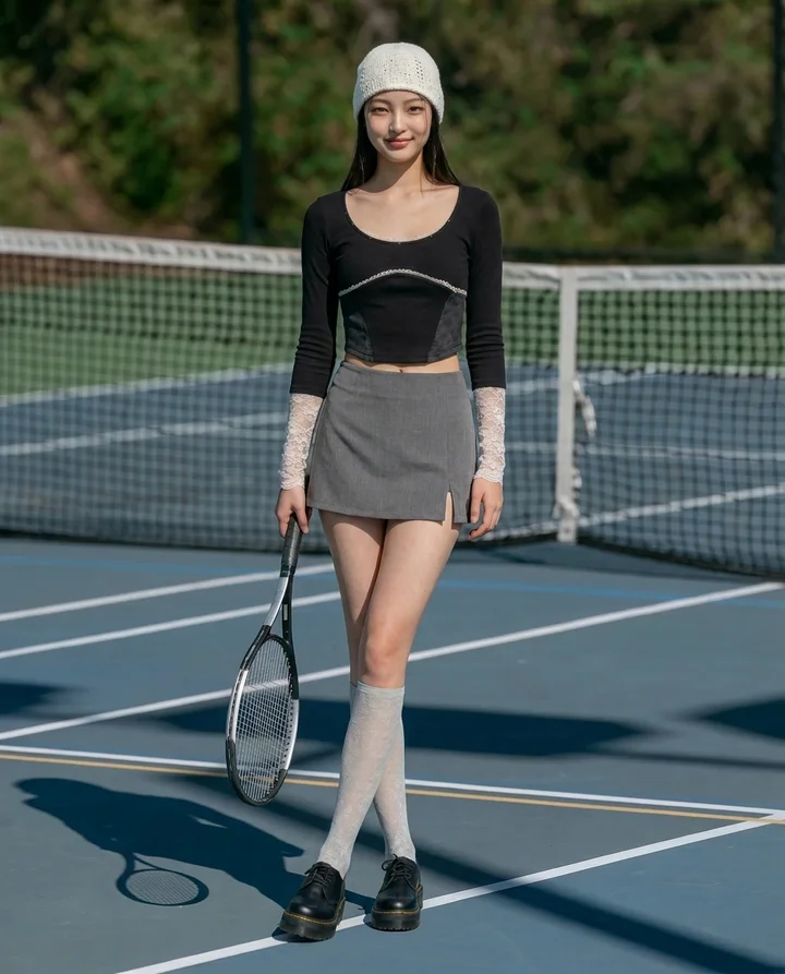mqzeai143isbntw_a_female_model_standing_on_a_tennis_court_ful_0aab2ad7-dc07-42d0-9994-aebc8a414562_0